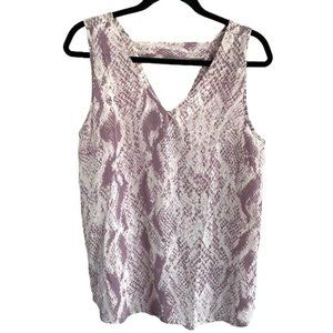 Maurices Women’s Purple Snakeskin Tank, Sz Medium